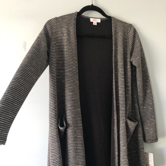 LULAROE Sarah Striped Duster Sweater NWT - Picture 5 of 7
